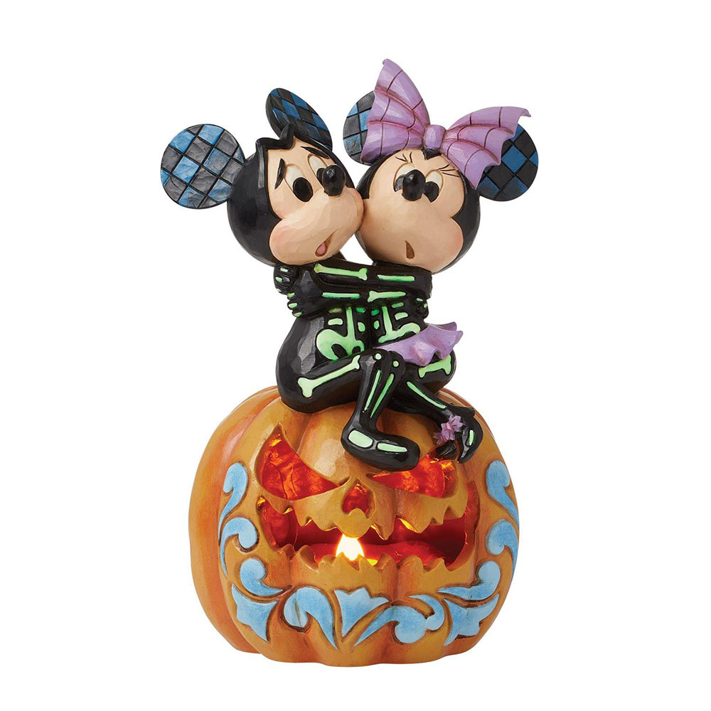 ◇先行予約◇【Disney Traditions】ミッキー＆ミニー スケアード スケルトンズ <ハロウィン>