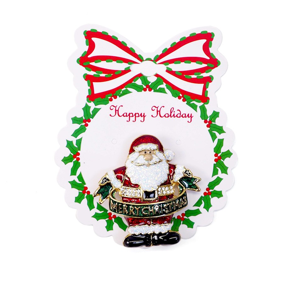 ◇先行予約◇クリスマスブローチ サンタ <クリスマス>