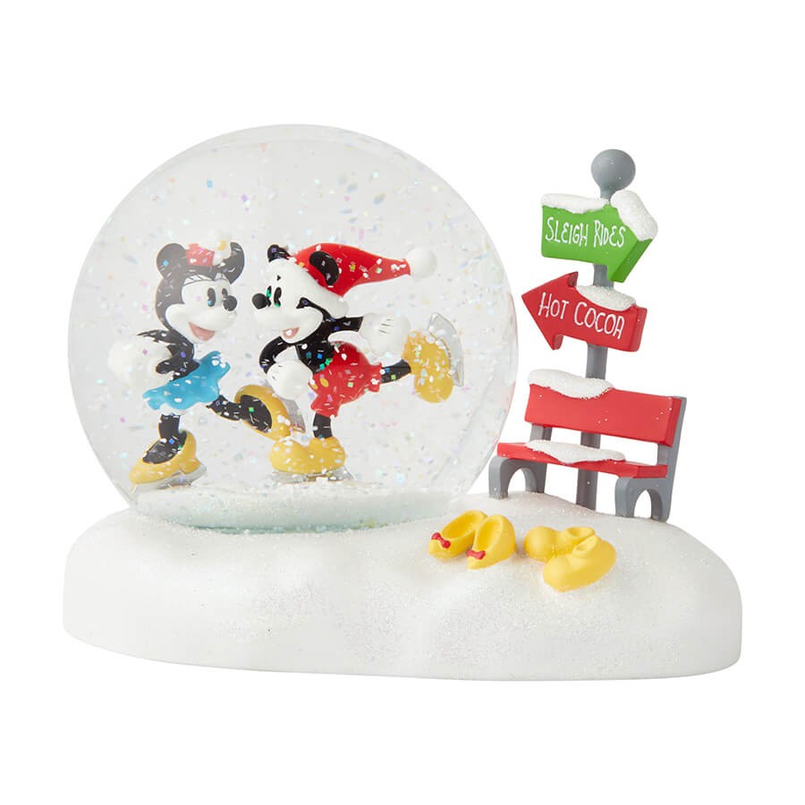◇先行予約◇【Department56】ミッキー＆ミニー スノードーム <クリスマス>