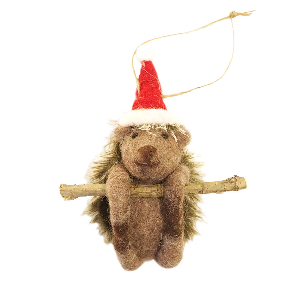◇先行予約◇フェルトオーナメント ヘッジホッグ サンタ サーカス <クリスマス>