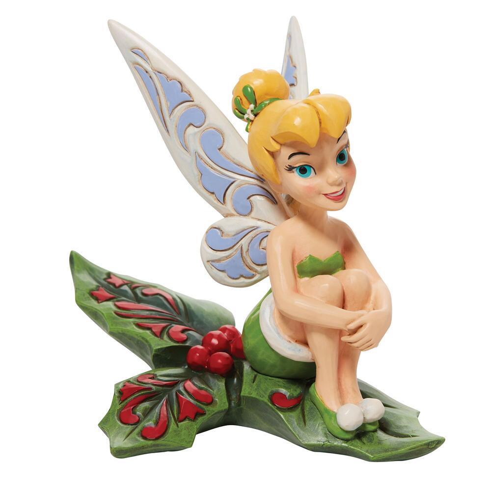 ◇先行予約◇【Disney Traditions】ティンカー・ベル シッティング  ホーリーリーフ <クリスマス>