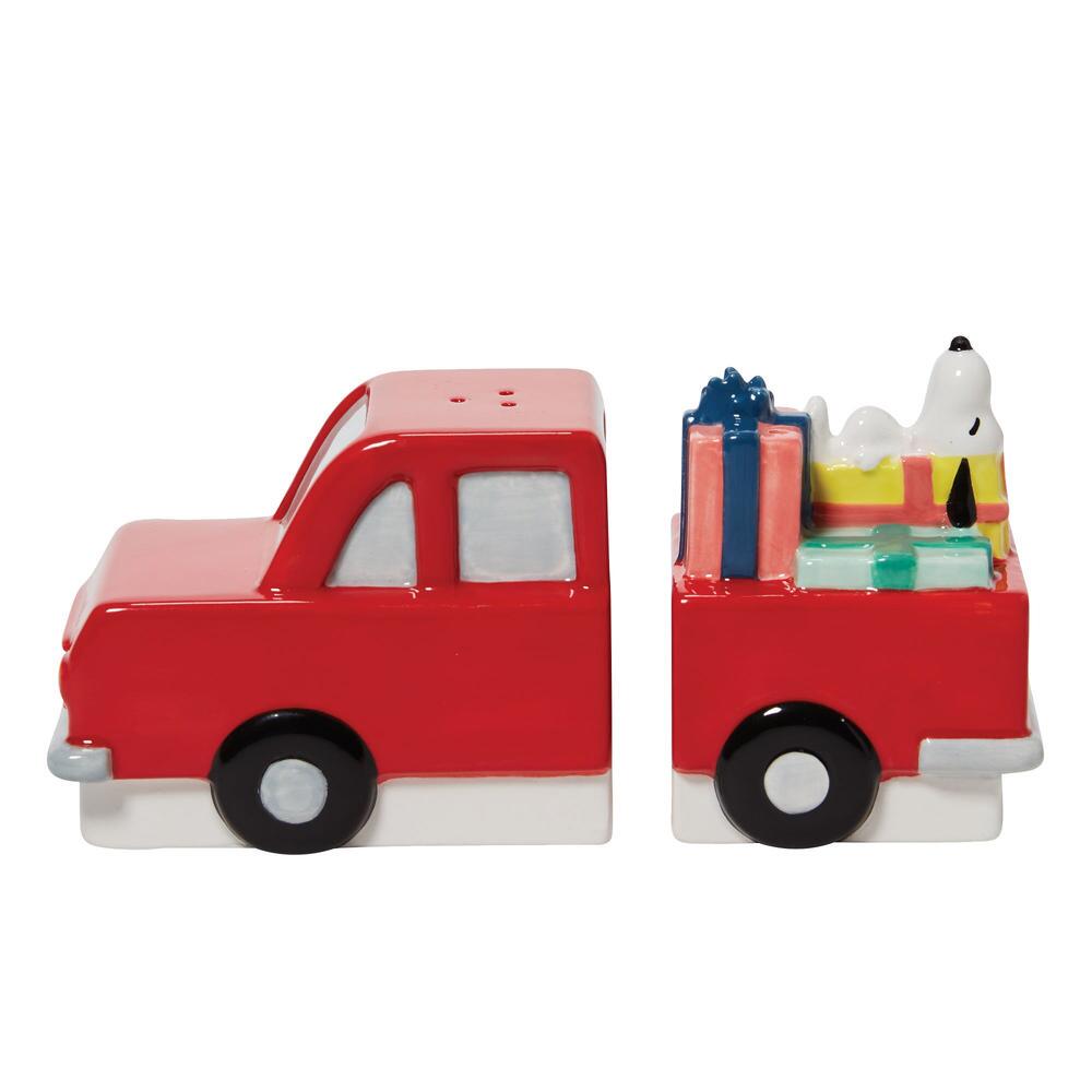 ◇先行予約◇【Department56】ソルト＆ペッパー スヌーピー レッドトラック  <クリスマス>