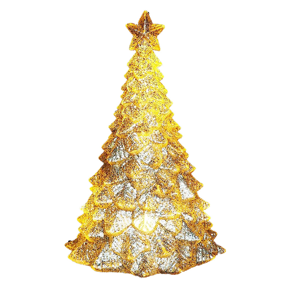◇先行予約◇LEDグリッターワイドツリー ゴールド <クリスマス>
