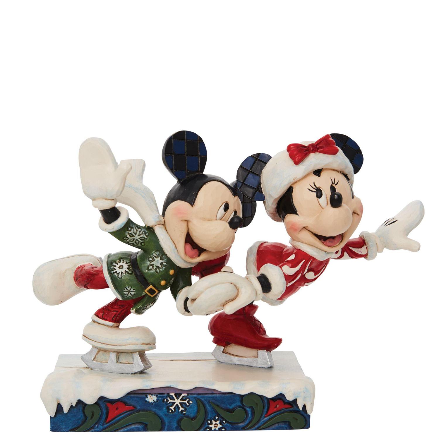 【Disney Traditions】 ミッキー&ミニー アイススケ－ティング