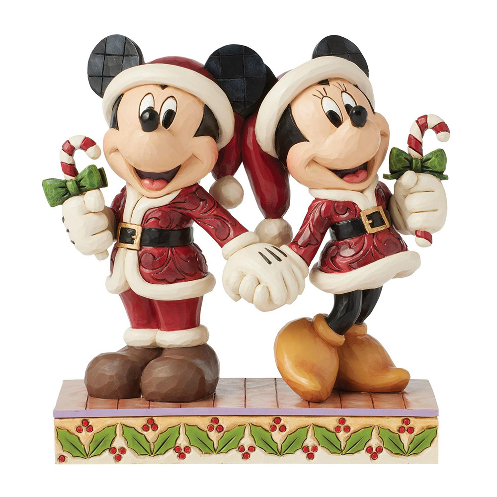 ◇先行予約◇【Disney Traditions】ミッキー＆ミニー キャンディケイン<クリスマス>