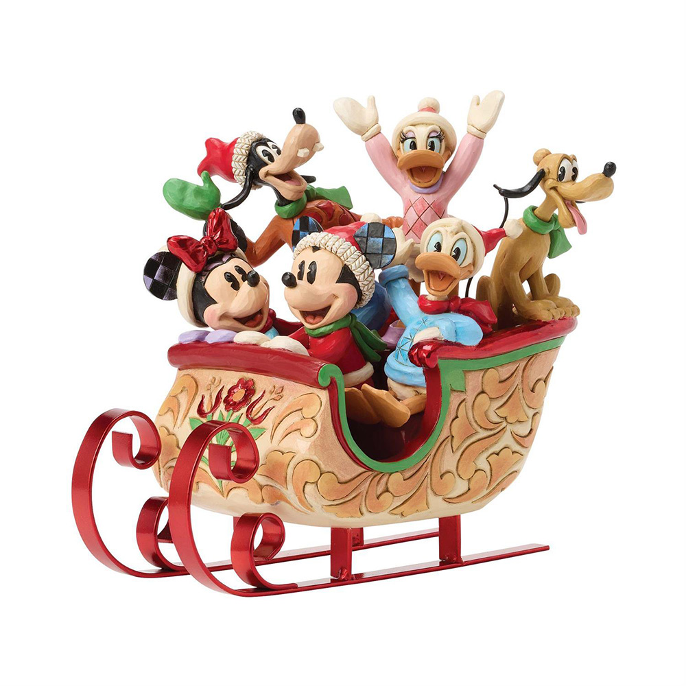 ◇先行予約◇【Disney Traditions】ミッキー＆フレンズ スレイ <クリスマス>