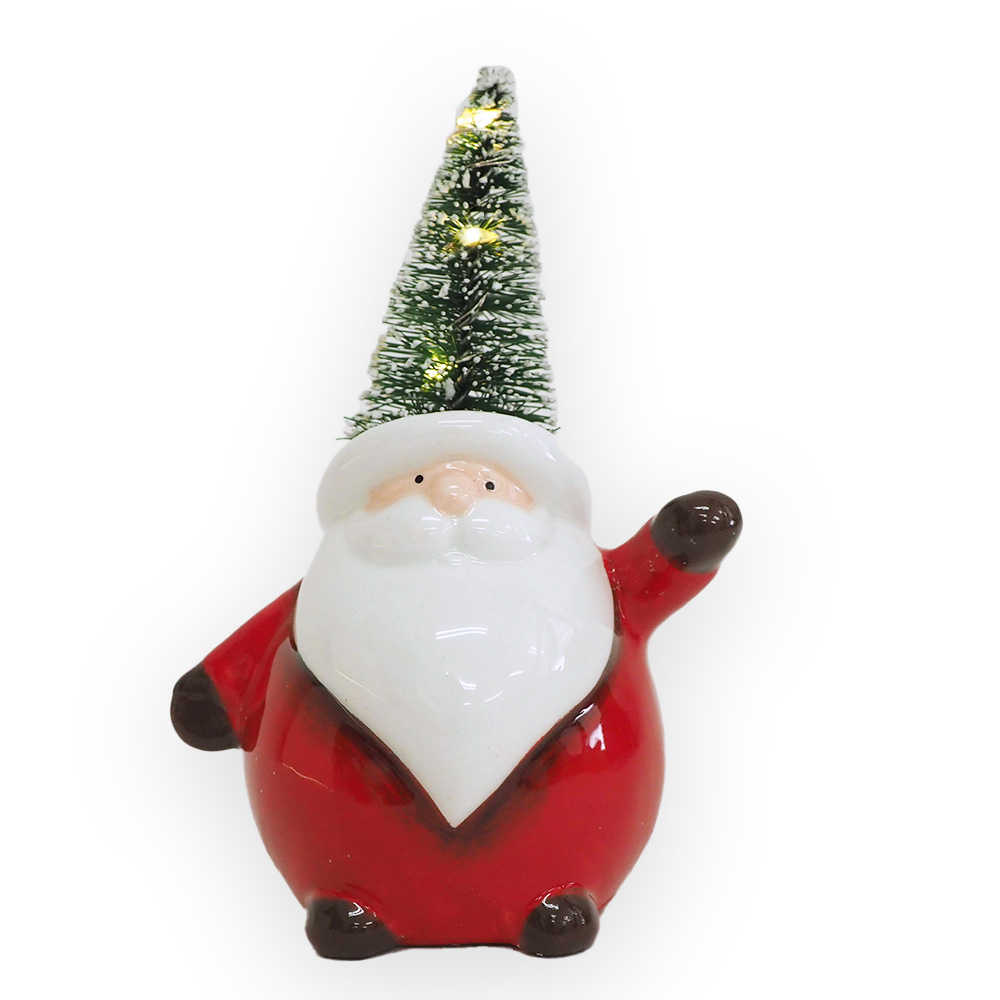 ◇先行予約◇ ポタリーライト ツリーヘッド サンタ <クリスマス>