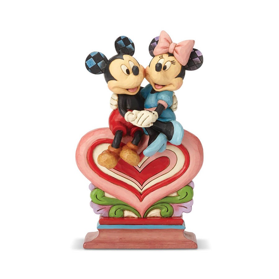 【Disney Traditions】ミッキー＆ミニー シッティング オン ハート | GUND, enesco（enesco gift, Department56）, Mary Meyer