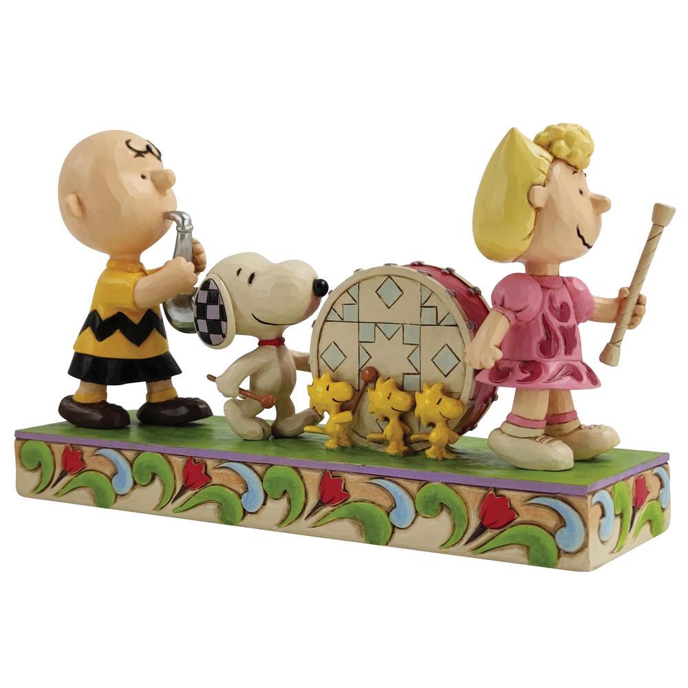 エネスコ Enesco 置物 インテリア 6010122 Enesco Peanuts by Jim Shore Snoopy and  Woodstock Riding a S