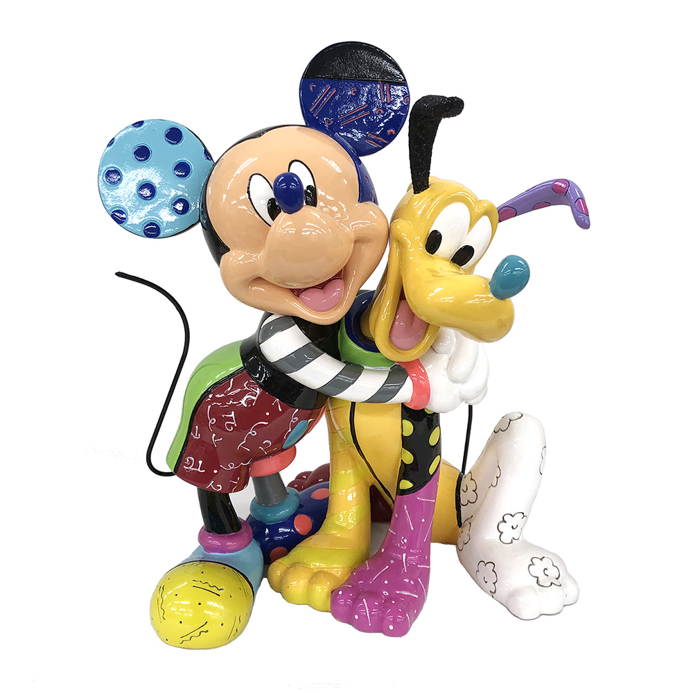 【Disney by Britto】ミッキー＆プルート ハグ