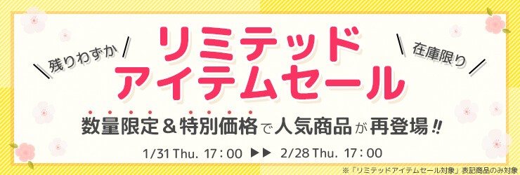 数量限定!リミテッドアイテムセール!